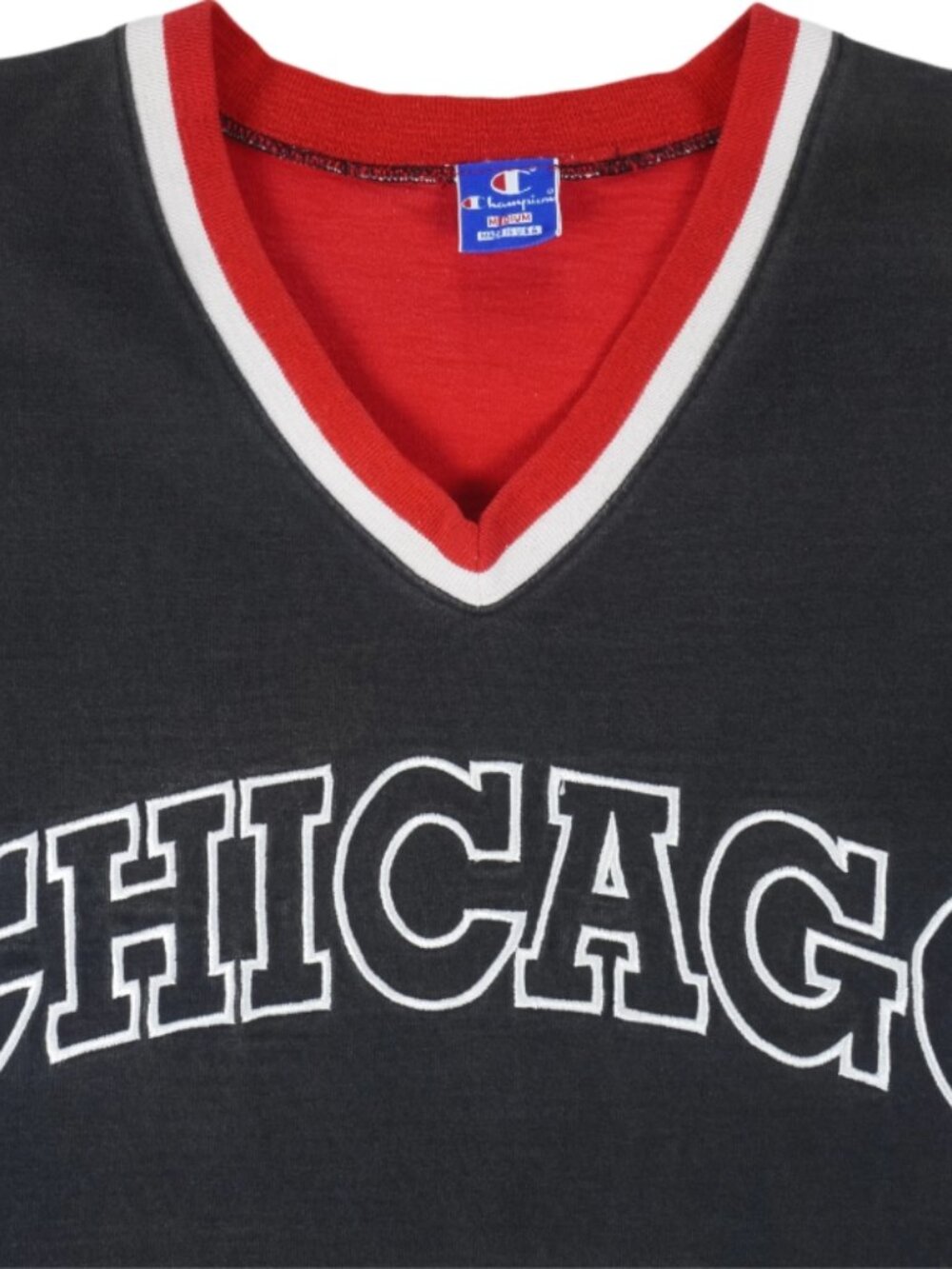 Vintage 1990s Champion Chicago Bulls NBA Official Shooting Shirt - Picture 4 of 7